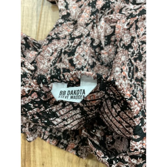 BB Dakota Steve Madden  Floral Puff Sleeve Top  Size: Medium - Picture 5 of 8